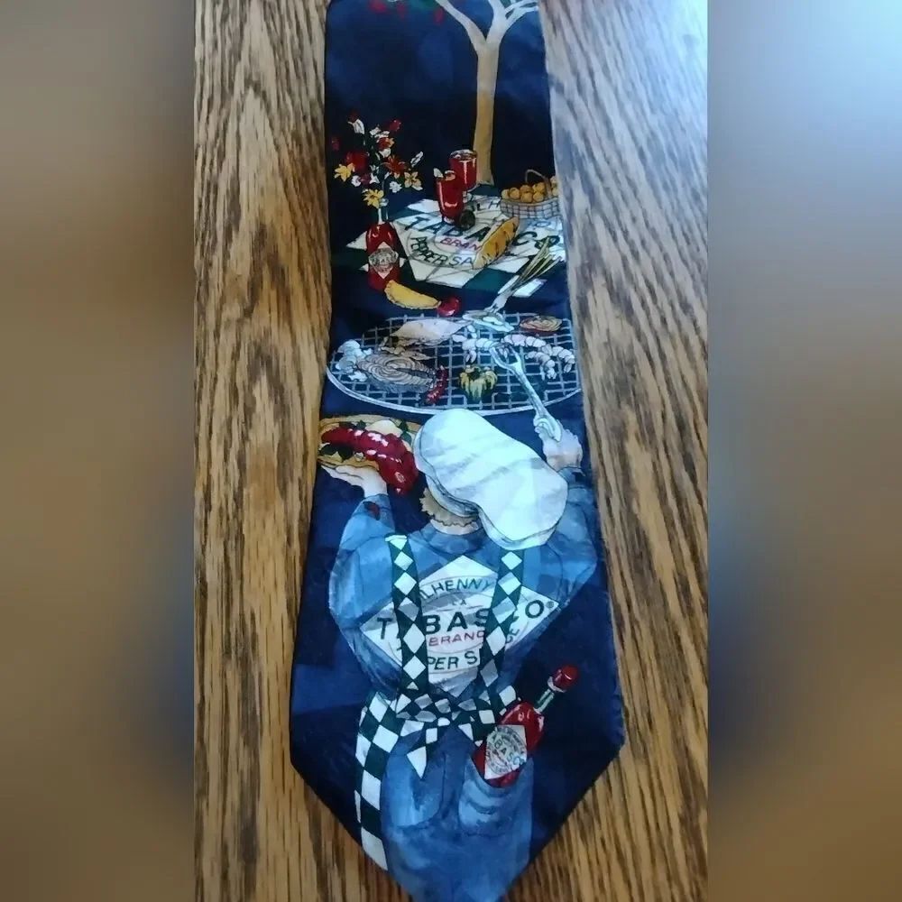 Tabasco silk tie